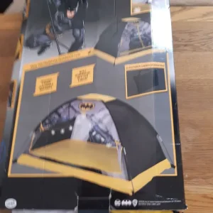 Batman tent, blow-up mattress, and backpack - Image 2