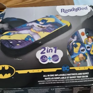 Batman tent, blow-up mattress, and backpack - Image 3