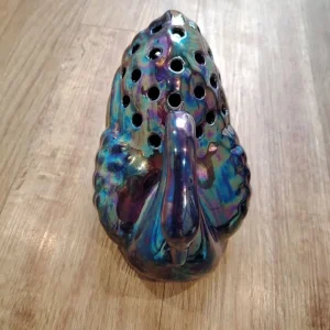 Vintage Blue Swan Stem Buds Flower Holder - Image 5