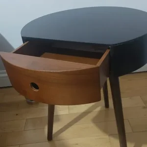Lamp table with drawer - solid wood