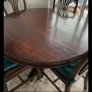 Antique table and chairs - Image 2