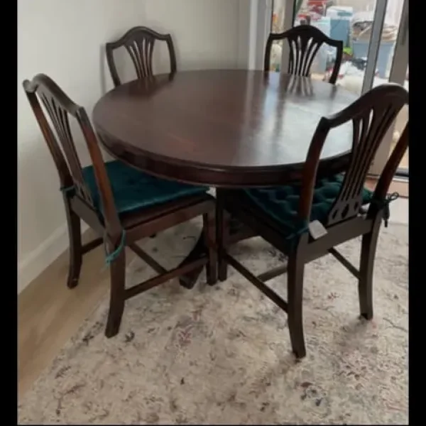 Antique table and chairs