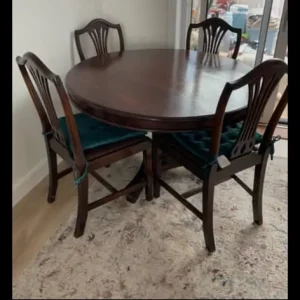 Antique table and chairs