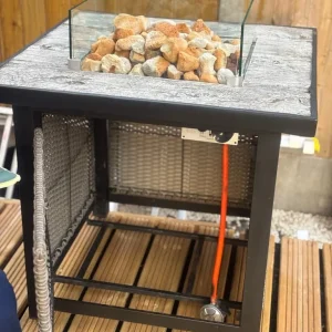 Rattan gas fire pit - Image 2