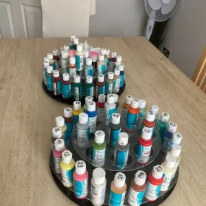 Clear Acrylic Caddy for Paints and Tools - Image 3