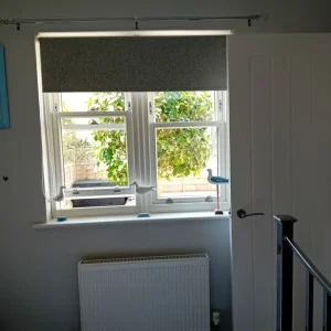LIGHT GREY ROLLER BLIND with brackets