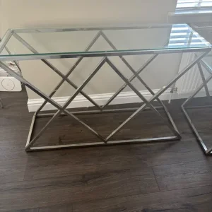 Glass console and side table - Image 2