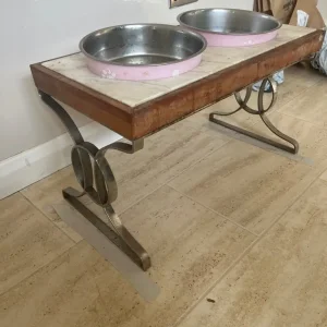 Marble dog feeding stand - Image 2