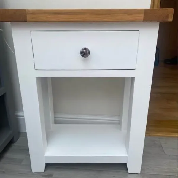 oak console unit