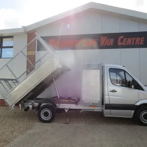 2014 Mercedes Sprinter Caged Tipper with Toolbox and Alloy Body - Image 5