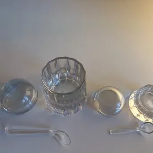 Vintage Paloma Picasso Villeroy & Boch crystal condiment set - Image 3