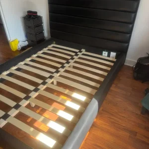 Sturdy PVC Leather Bed Frame - Image 3