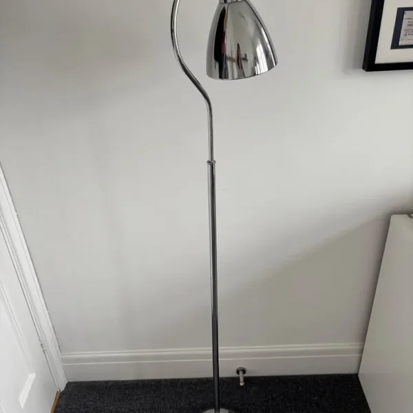 Chrome floor lamp