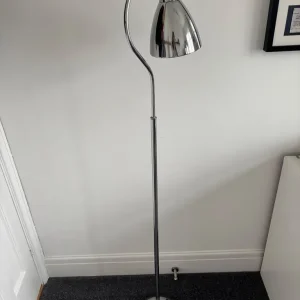Chrome floor lamp