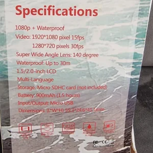 Waterproof Sports Camera for Diving and Outdoor Adventures - Image 3