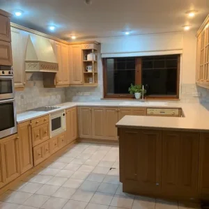 Crosby wooden kitchen units and Franke sink