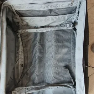 Large Antler Suitcase, dog tooth pattern, good condition - Image 6