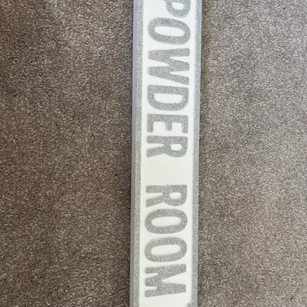 Powder Room Sign
