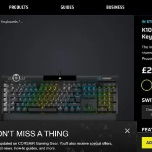 CORSAIR K100 AIR Wireless Mechanical Keyboard - Image 6