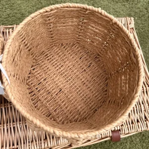 Woven Pumpkin Storage Basket with Lid - Image 6