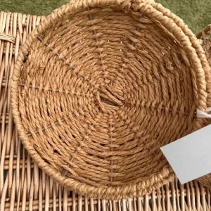 Woven Pumpkin Storage Basket with Lid - Image 8