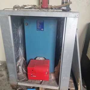 Warm flow oil boiler