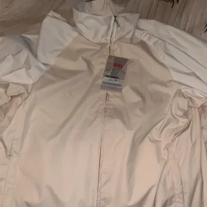 White and cream prada goretex jacket