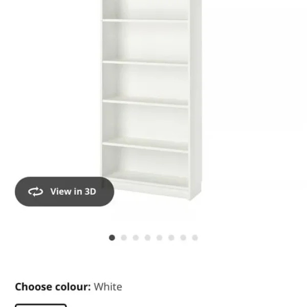 White IKEA bookshelf/display cabinet