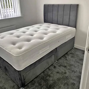 Small Double Divan Bed with Mattress