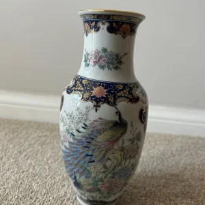 Peacock vase