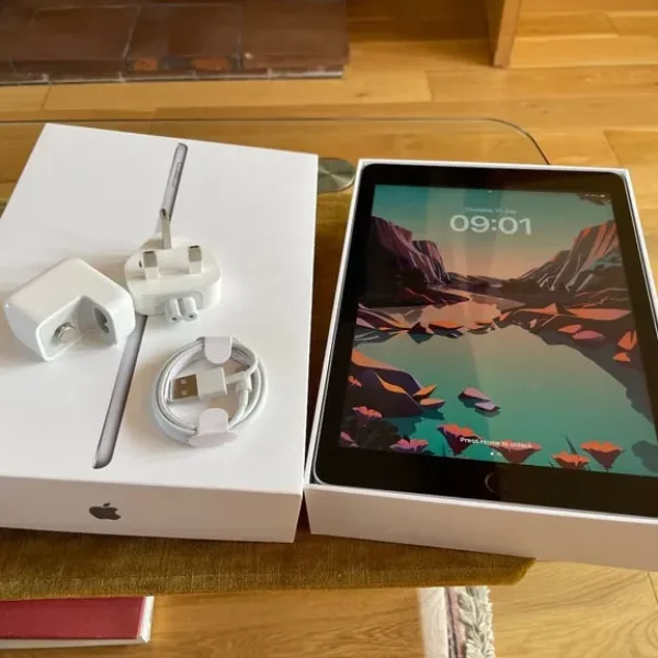 iPad 5th gen 32GB Wi-Fi space grey (boxed & working)