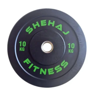 Shehaj Black Bumper Plates 100kg Set - Olympic Gym Weights - Image 3