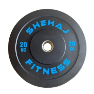Shehaj Black Bumper Plates 100kg Set - Olympic Gym Weights - Image 5