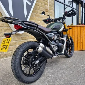 2025 Triumph Scrambler 400 X - Matt Khaki Green, 1 Owner, Low Mileage - Image 2