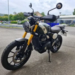2025 Triumph Scrambler 400 X - Matt Khaki Green, 1 Owner, Low Mileage - Image 4