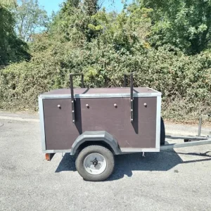 BOX CAMPING TRAILER TOWING HEXADECK C/W SPARE WHEEL & COVER - Image 2