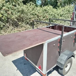 BOX CAMPING TRAILER TOWING HEXADECK C/W SPARE WHEEL & COVER - Image 8