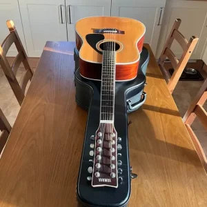 Yamaha 12 string guitar and luxury case