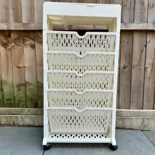 Movable Multi Level Bookshelf (5 Layer)