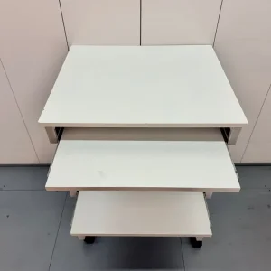 White Computer Desk & Swivel Chair (can sell separately) - Image 4