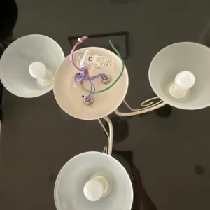 Ceiling light with 2 matching wall lights - Image 3