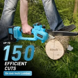 Stonecho Mini Cordless Chainsaw with 8-inch blade - Image 2