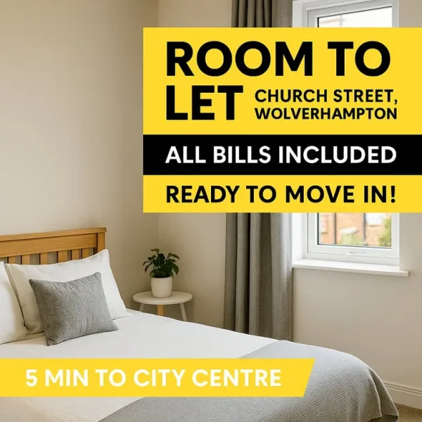 ROOM TO LET IN HEATH TOWN WEST-YORKSHIRE