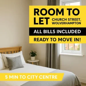 ROOM TO LET IN HEATH TOWN WEST-YORKSHIRE