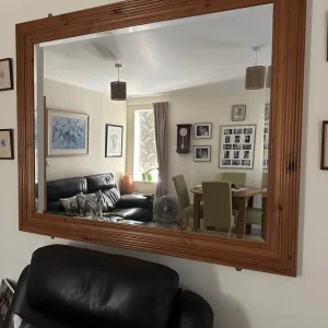 Pine framed mirror