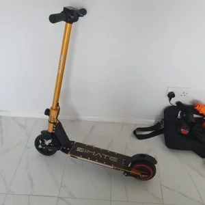 SIMATE Folding Electric Scooter for Kids with LED Lights and Dual Brakes - Image 2