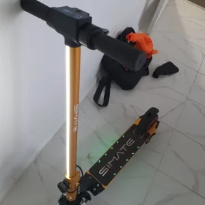 SIMATE Folding Electric Scooter for Kids with LED Lights and Dual Brakes - Image 5