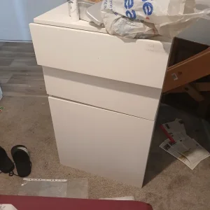 White storage cupboard - Image 2