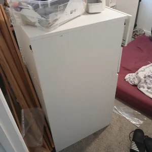 White storage cupboard