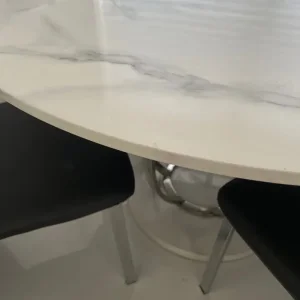 Marble effect dining table - Image 3